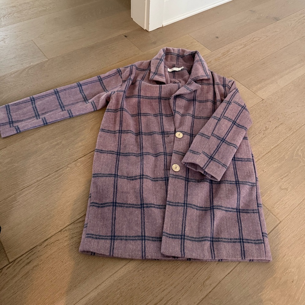 Oversized ASTR Plaid Coat